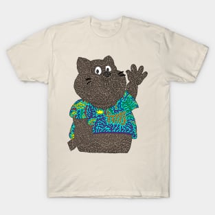 Cute Cat in Rainbow T-shirt T-Shirt
